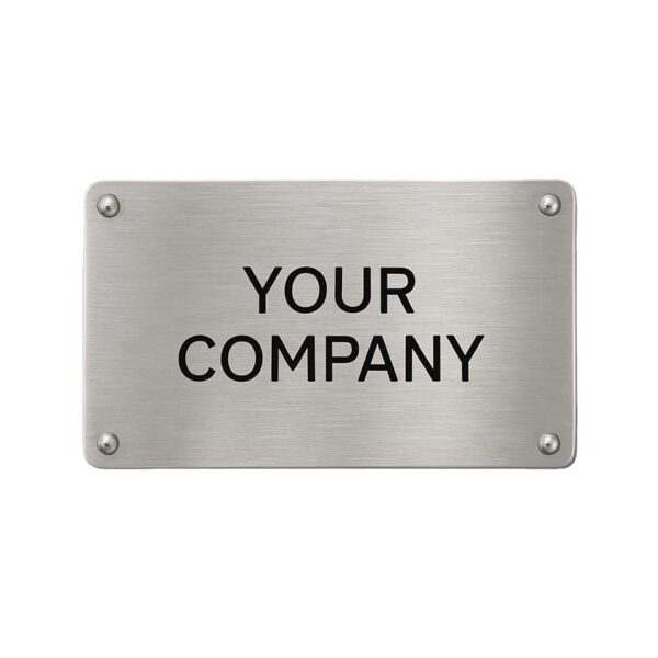 custom your company metal nameplate